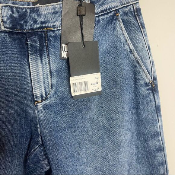 The Kooples low rise relaxed blue denim jeans size 26 NWT - Picture 3 of 10